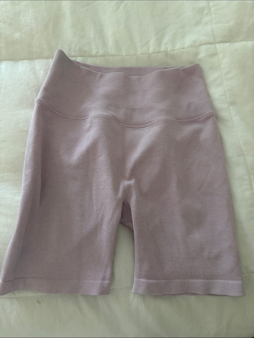 Spiritual Gangster Ribbed Lavender Bike Shorts